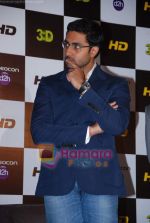 Abhishek Bachchan at 3-d HD launch for Videocon D2H in Novotel on 15th March 2011 (24).JPG
